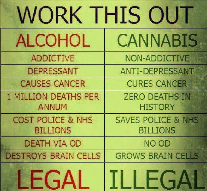 Why Alcohol Is Legal But Marijuana Banned