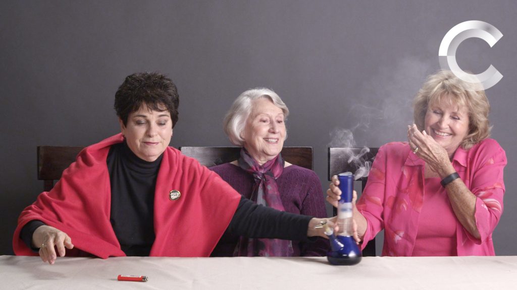 Friday Funny Grandmas smoking weed for the first time
