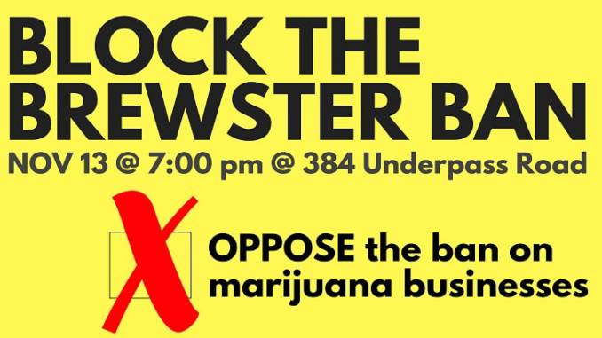 Massachusetts Vote NO On The Brewster Cannabis Business Ban