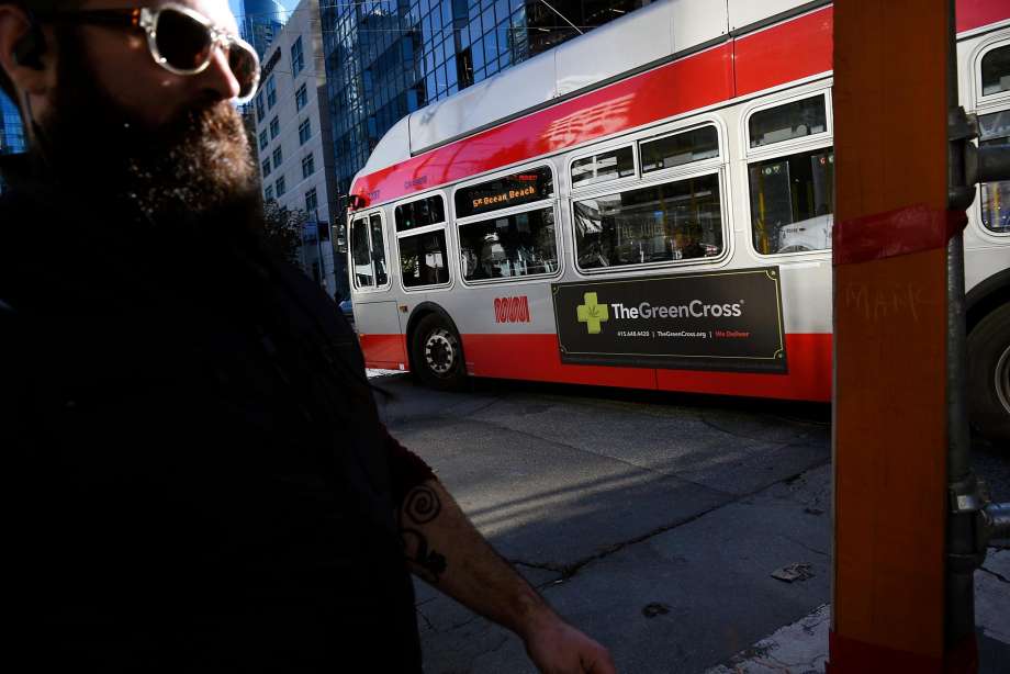 SF’s Muni considers yanking marijuana ads from its buses