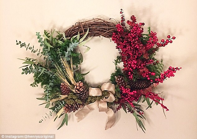Holiday wreath made with marijuana brings holidays, pot together